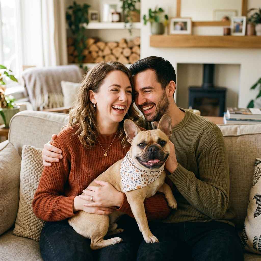 David & Rachel with Winston